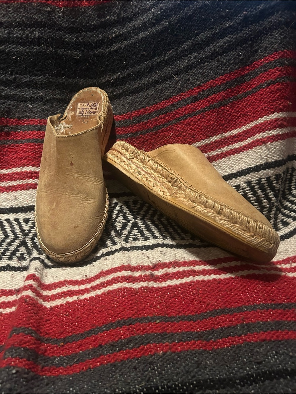 Sunbelt Tan Espadrille Slip-On Mules